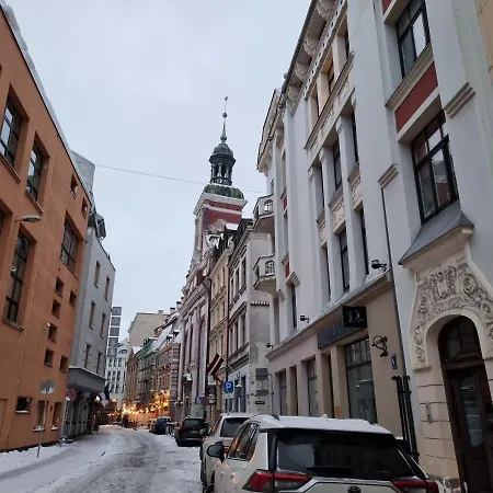 Old Town Peitavas Street With Parking * Рига
